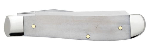Case XX Religious Sayings Worry Less, Pray More Embellished Smooth Natural Bone Mini Trapper