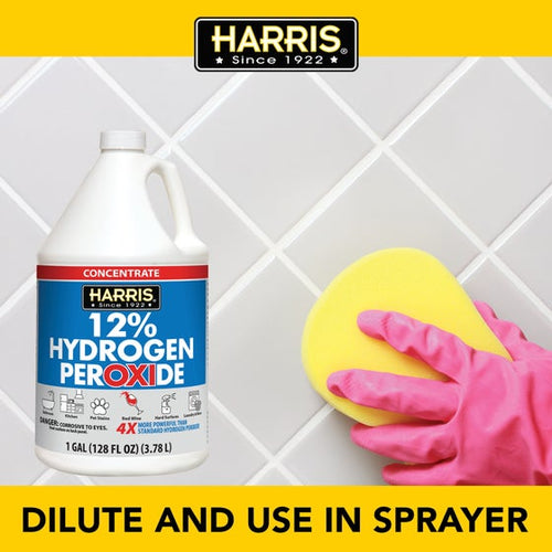 Harris 12% Concentrated Hydrogen Peroxide (128 oz)
