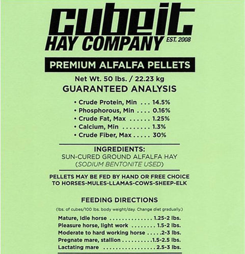 CubeIt Alfalfa Pellets