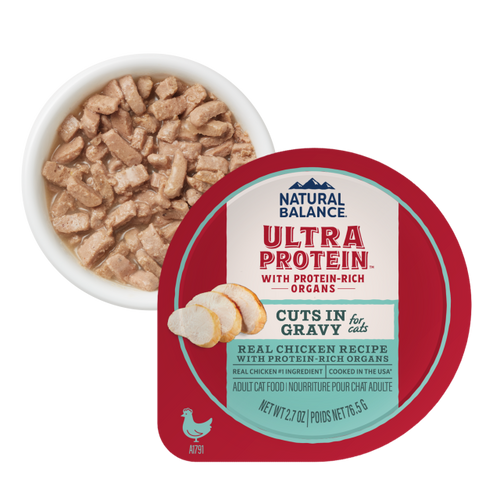 Natural Balance Real Chicken Recipe With Protein-Rich Organs Cuts in Gravy Wet Cat Food