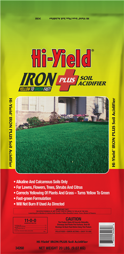 Hi-Yield Iron Plus Soil Acidifier 11-0-0 (20 lbs)