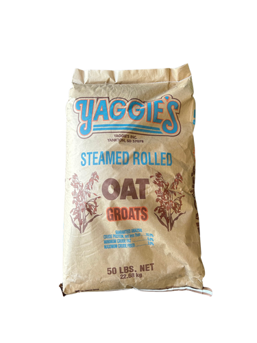 Yaggies Steam Rolled Oat Groats 50#