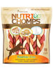 Premium Nutri Chomps 6″ Multi-Ply Assorted Flavor Braids – 10 Count Dog Treats