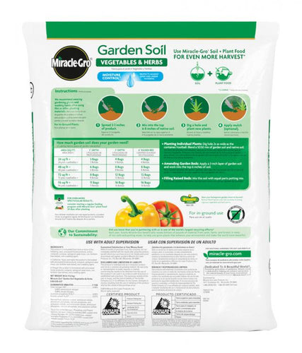 Miracle-Gro® Garden Soil for Vegetables and Herbs